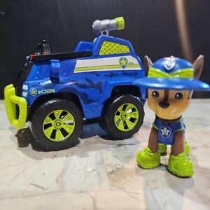Paw Patrol Chase‎ Jungle Rescue Vehicle Blue Green Figure